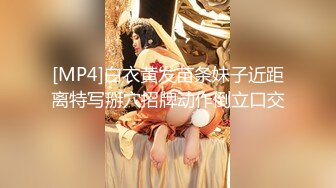 [MP4]白衣黄发苗条妹子近距离特写掰穴招牌动作倒立口交