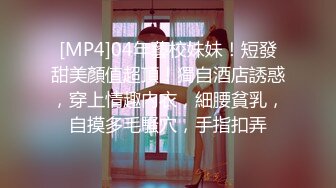 [MP4]04年藝校妹妹！短發甜美顏值超頂！獨自酒店誘惑，穿上情趣內衣，細腰貧乳，自摸多毛騷穴，手指扣弄