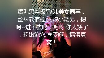 爆乳黑丝极品OL美女同事，丝袜颜值控 约炮小矮男，摁呵~进不去吗，嗯呀 你太矮了，粉嫩鲍穴 享受啊，插得真爽！