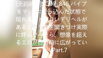 [无码破解]SCOP-846 バイブをマ○コに突っ込んだ状態で現れる超ドエロいデリヘルがあるという噂を聞きつけ実際に呼んでみたら、想像を超えるエロが目の前に広がっていた！！Part.7